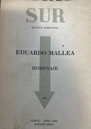 Revista Sur-eduardo Mallea Homenaje