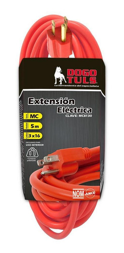 Extension Electrica 3x16 5 Mts Uso Rudo