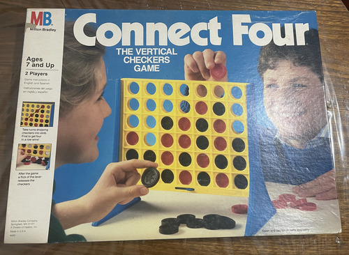 Juego De Mesa Connect Four 4 En Línea Milton Bradley (Usado)