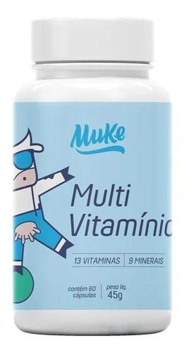 Imagem 1 de 4 de Multivitamínico Vitaminas E Minerais 45g 60cáps Muke +mu