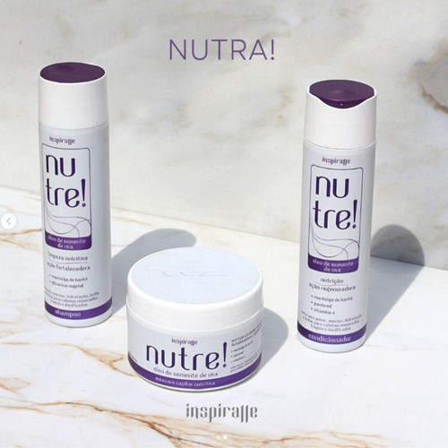 Kit Trio Semente Uva Shampoo Condicionador Máscara Inspirale