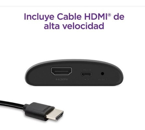 Imagen 3 de 7 de Roku Express Media Streaming Compacto 3930 Rok3930xb