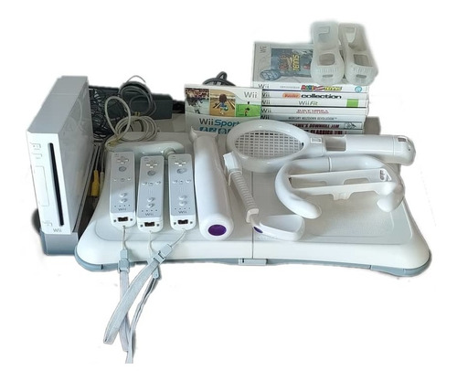 Consola Wii Original Con Accesorios Y Juegos