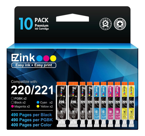 E-z Ink (tm) Cartucho De Tinta Compatible Con Canon Pgi-220.