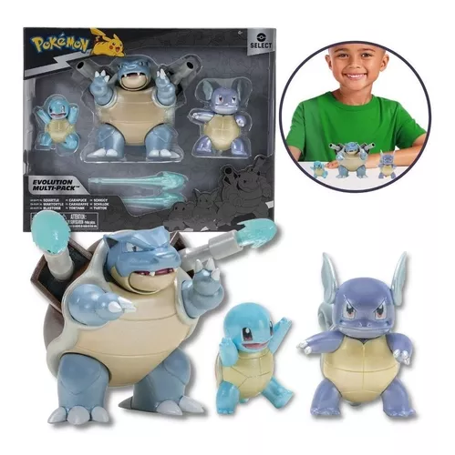 Brinquedo Boneco Figura Articulada Pokemon Blastoise 10 Cm Original Sunny