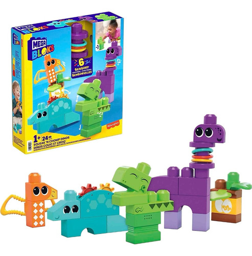 Mega Blocks Juguetes De Construcción Dinosaurios 