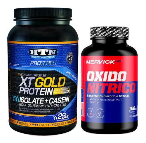 Htn Xt Gold Protein Proteína 1k + Óxido Nítrico 150g Mervick