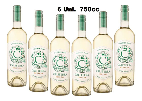 Vino Caliterra Reserva Sauvignon Blanc 750ml 6 Unidades