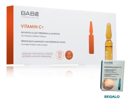 Babé Laboratorios Ampollas Vitamina C+ 10 Uds X 2 Ml