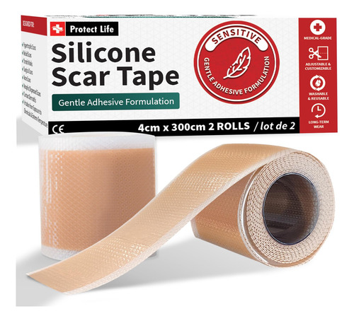 Rolo De Fita Cicatricial De Silicone De 1,6 Cm X 3 M Para Re