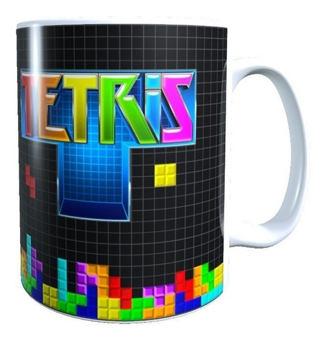 Taza Tetris Videojuego Clasico Retro