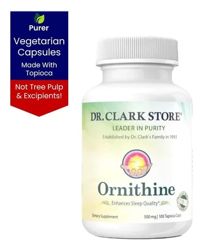 Dr Clark Store, Suplemento Vegetariano De Ornitina, 500 Mg,