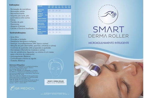 Imagem 3 de 3 de Derma Roller Smart Gr Microagulhamento 0.25mm C/ 540 Agulhas