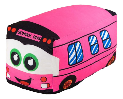Autobús Escolar De Felpa, Almohada De Juguete, 35cm