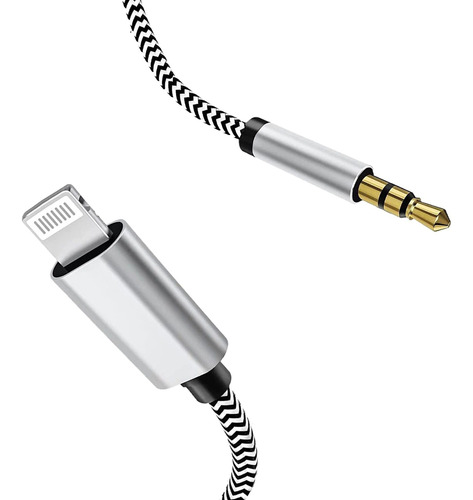 Cable Auxiliar Para iPhone, [apple Mfi Certified] 3.3ft Sil