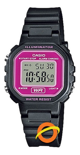 Reloj Casio Digital Mujer Alarma Cronometro Luz Led  La-20wh