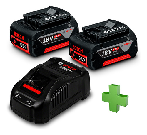 Kit Cargador + 2 Baterias 18v 4 Amp Combo Bosch Professional