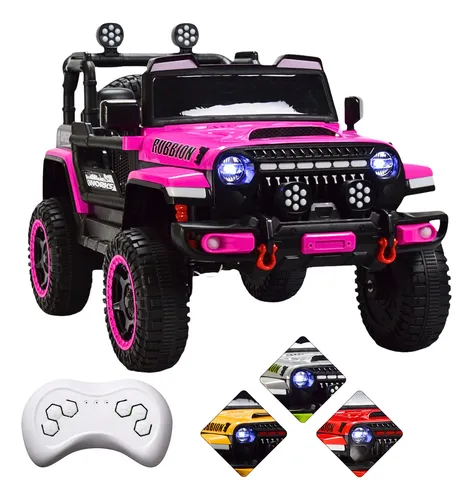 comprar Montable Electrico Camioneta Para Niños Control Remoto 12v Color Rosa JOYKOO JK-CM-4236