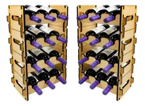 Comprar Cava Vino Madera Apilable 3 Botellas Vinoteca Bodega Vino