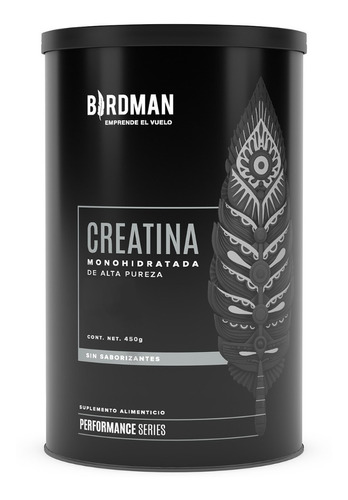 Birdman Creatina Monohidratada De Alta Pureza En Polvo 450g