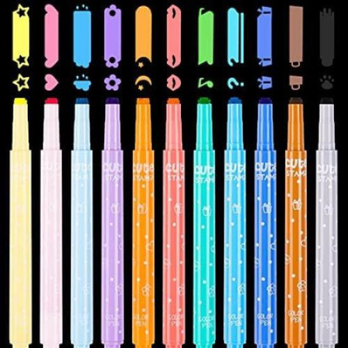 Niart Paquete 11 Resaltadores Colores Dulces Con Mini Puntas