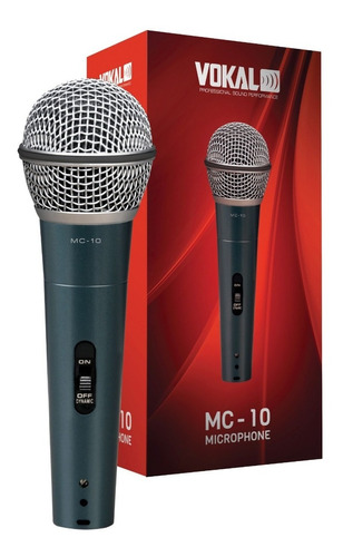 Microfone Vokal Mc10 Com Fio 5m