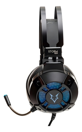 Headset Gamer Rgb Husky Storm V2 Usb 7.1 Surround Rainbow Cor Preto