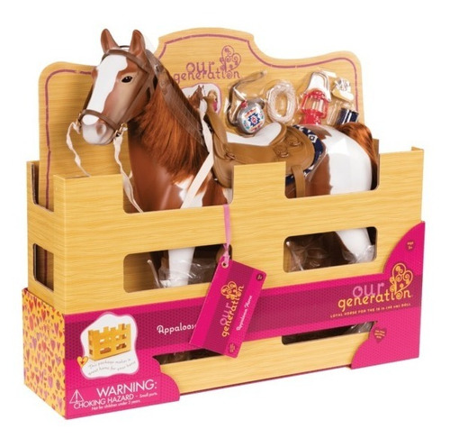 Our Generation Caballo Appaloosa 50cm Accesorio Muñeca Educ