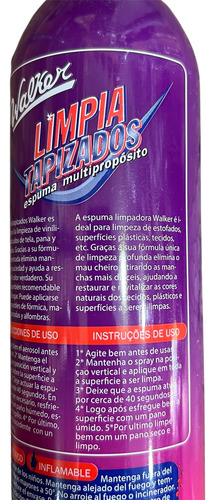 Limpia Tapizados Espuma Cuero Tela Pana Alfombra Auto Camion