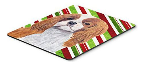 Mouse Pad Cavalier Spaniel Navidad, Multicolor