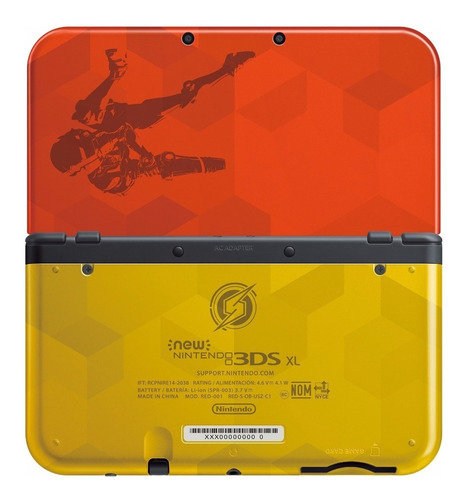 Nintendo New 3DS XL Samus Edition color  rojo y dorado