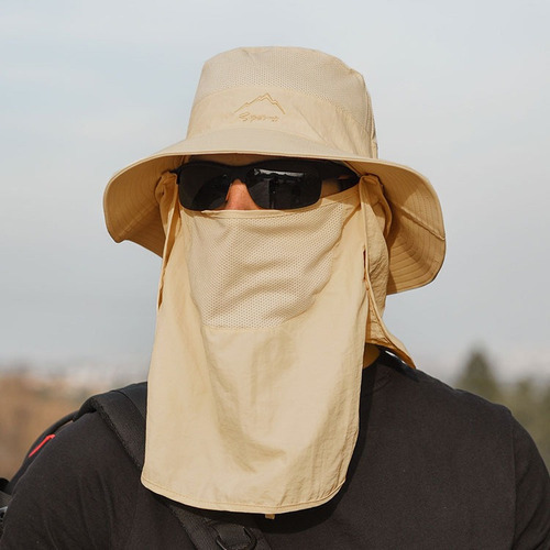 . Sombrero Tipo Cubo De Ala Ancha Con Protección Uv