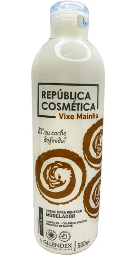 Crema De Peinar Modeladora Rulos Curly Girl Vegano Gllendex