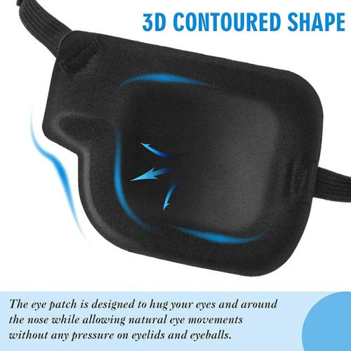 Parche Ocular 3d Grande Para Ojos Post Operatorio Ambliope