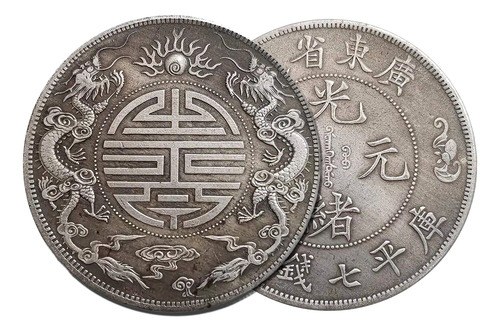 Amuleto Moneda China Dragones Feng Shui Yuan Suerte Dinero