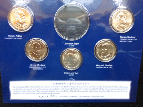 Usa Colección Dólar De Los Presidentes- Native, Año 2012. (Usado)