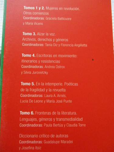 Imagen 10 de 10 de Historia Feminista De La Literatura Argentina - Tomo 5