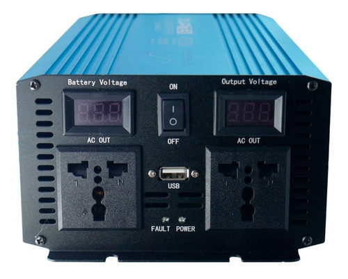 Inversor 12v A 220v Alterna 4000w Bateria De Auto Onda Pura