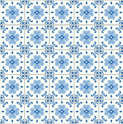 Plancha Vinilo Lamina Azulejo Mosaico Adhesivo 1x0.70m Piso Color Marsella