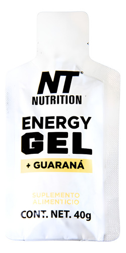 Nt Nutrition Gel Energético Líquido 40 Sobres 40g Sabor Vainilla Con cafeína