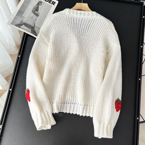 Nuevo Abrigo De Punto Con Cuello En V De Invierno Twist Stra
