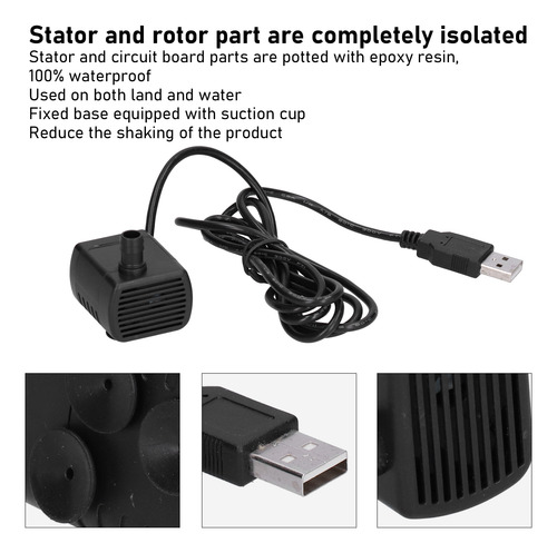 Mini Bomba Sumergible Con Enchufe Usb Dc, Electrónica Sin Es