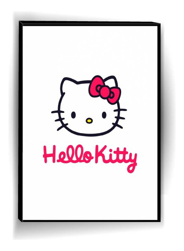 Cuadro Decorativo Hello Kitty My Melody A0429 Negro