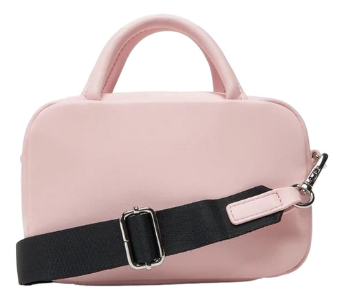 Tommy Bolso Para Dama Rosa Claro Lisa Níquel Negro