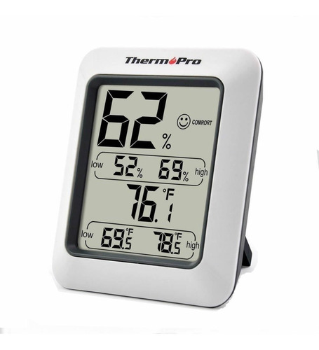 Termohigrómetro Digital Thermopro Tp-50 Mide Cultivo Indoor