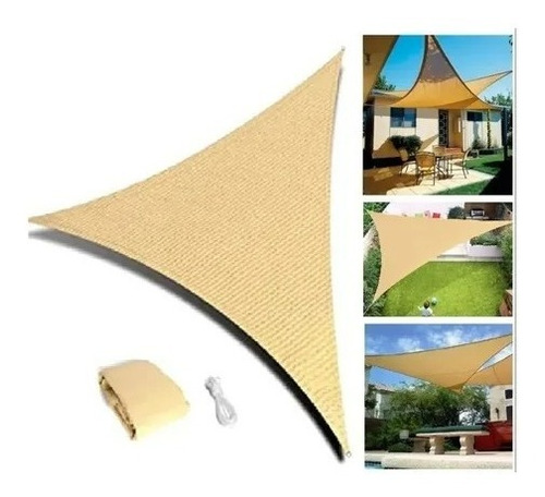 Toldo Vela Impermeable Plegable 5x5x5mt Triangulo Oferta