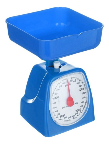 Bascula Cocina Kitchen Scales 5kg Azul - B0502