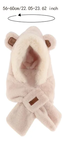 Bufanda Con Capucha Para Mujer, Gorro Cómodo, Chal Beige