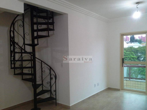 Imagem 11 de 30 de Cobertura Com 3 Dormitórios À Venda, 156 M² Por R$ 740.000,00 - Jardim Hollywood - São Bernardo Do Campo/sp - Co0042