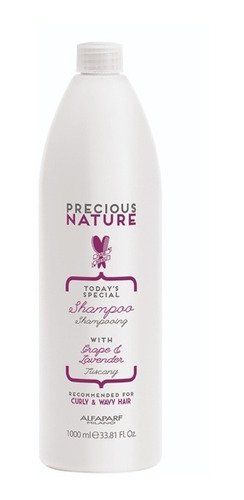 Shampoo Alfaparf Precious Nature Curly  Para Rulos 1 Litro